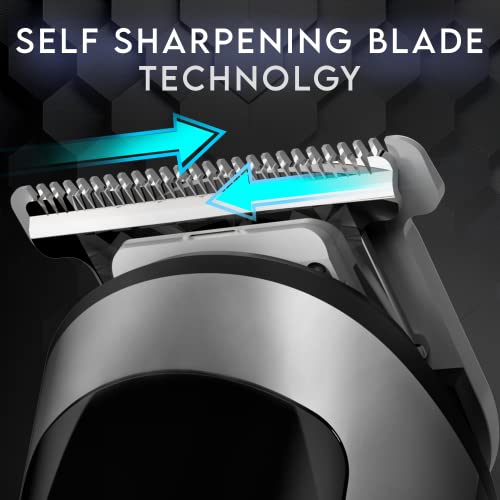 SYSKA HT3333K Corded & Cordless Stainless Steel Blade Grooming Trimmer with 60 Minutes Working Time; 10 Length Settings (Black) SYSKA HT3333K Corded & Cordless Stainless Steel Blade Grooming Trimmer with 60 Minutes Working Time; 10 Length Settings (Black)