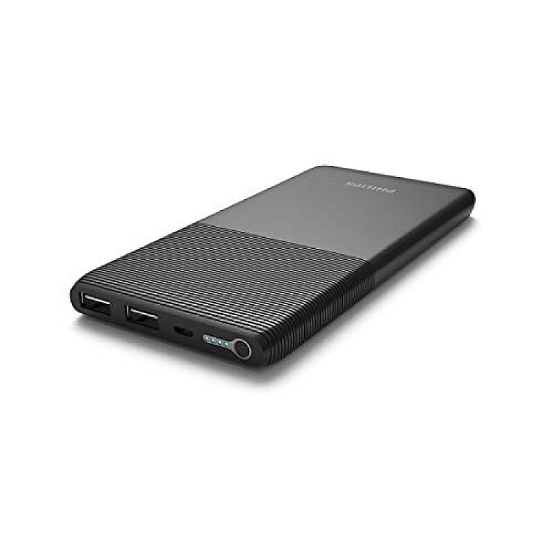 Philips 10000 mAh Power Bank (DLP9001NB, DLP9001NB) (Black, Lithium Polymer)