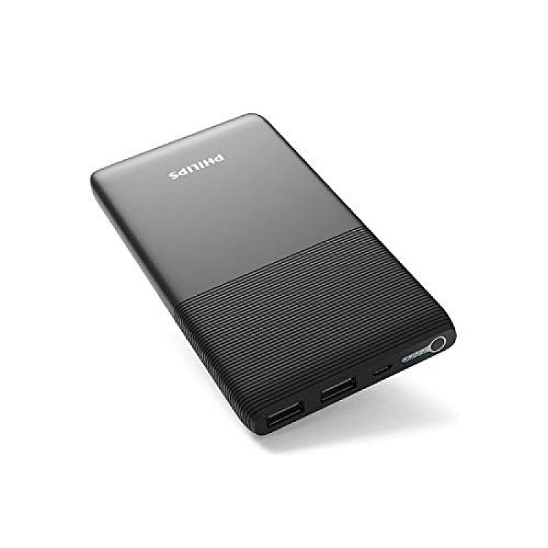 Philips 10000 mAh Power Bank (DLP9001NB, DLP9001NB) (Black, Lithium Polymer)