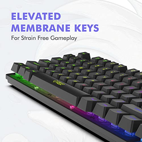 Amkette EvoFox Fireblade Backlit Membrane Wired Gaming Keyboard with Breathing Effect 19 Anti-Ghosting Keys Refurbished Amkette EvoFox Fireblade Backlit Membrane Wired Gaming Keyboard with Breathing Effect 19 Anti-Ghosting Keys Refurbished
