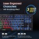 Amkette EvoFox Fireblade Backlit Membrane Wired Gaming Keyboard with Breathing Effect 19 Anti-Ghosting Keys Refurbished 