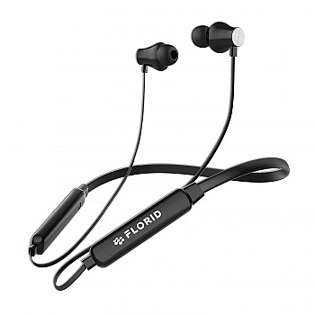 FLORID Rave Machine 01 High Bass Wireless Neckband Headphone with in-Built Mic  Bluetooth 5.0 Seamless connectivity  IPX4 Sweat Proof 