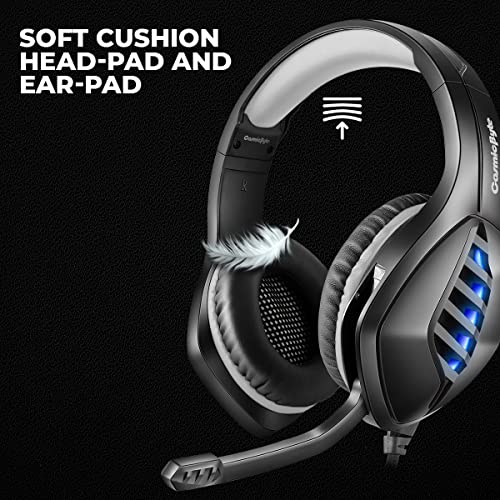 Cosmic Byte GS430 Gaming wired over ear Headphone, 7 Color RGB LED and Microphone Black Cosmic Byte GS430 Gaming wired over ear Headphone, 7 Color RGB LED and Microphone Black