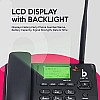 Beetel F5 4G LCD Screen High-Performance Landline phone (Black)