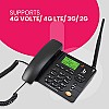 Beetel F5 4G LCD Screen High-Performance Landline phone (Black)