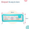 LuvLap Comfy Baby Bed Rail Guard for Baby & Toddler Safety Bed rails for baby safety Pack of 1 (Green)