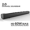 boAt Aavante Bar 1160 60 Watt 2.0 Channel Wireless Bluetooth Soundbar (Premium Black)