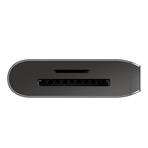 Belkin USB-C Multimedia + Charge Adapter (100W) with Tethered USB-C Cable Black Belkin USB-C Multimedia + Charge Adapter (100W) with Tethered USB-C Cable Black