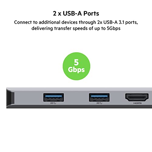 Belkin USB-C Multimedia + Charge Adapter (100W) with Tethered USB-C Cable Black Belkin USB-C Multimedia + Charge Adapter (100W) with Tethered USB-C Cable Black
