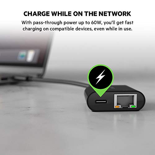 Belkin USB-C to Ethernet Adapter Black Belkin USB-C to Ethernet Adapter Black
