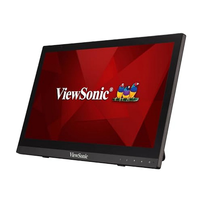 ViewSonic (Originated in USA 16 Inch FHD IPS Portable Touch Monitor,10 Point Capacitive Touch, Bezel Less TD1655 Silver