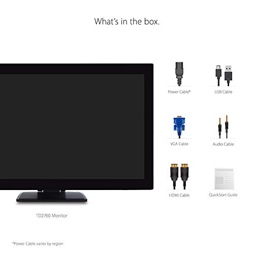 ViewSonic (Originated in USA 16 Inch FHD IPS Portable Touch Monitor,10 Point Capacitive Touch, Bezel Less TD1655 Silver ViewSonic (Originated in USA 16 Inch FHD IPS Portable Touch Monitor,10 Point Capacitive Touch, Bezel Less TD1655 Silver