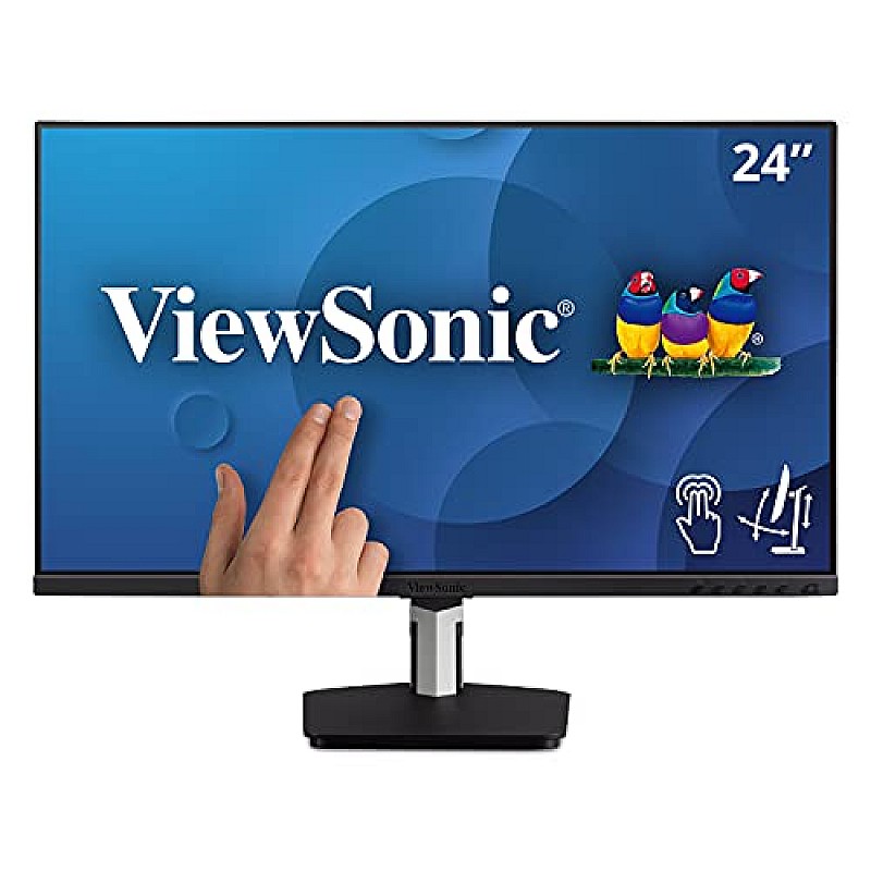 ViewSonic (Originated in USA 16 Inch FHD IPS Portable Touch Monitor,10 Point Capacitive Touch, Bezel Less TD1655 Silver