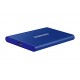 Samsung T7 500GB Up to 1,050MB/s USB 3.2 Gen 2 (10Gbps, Type-C) External Solid State Drive (Portable SSD) Blue (MU-PC500H)