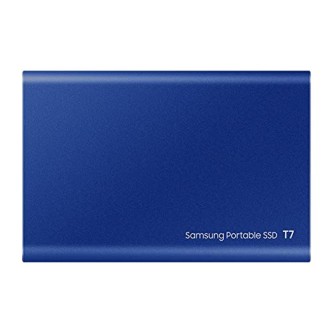 Samsung T7 500GB Up to 1,050MB/s USB 3.2 Gen 2 (10Gbps, Type-C) External Solid State Drive (Portable SSD) Blue (MU-PC500H)