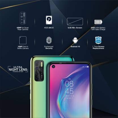 TECNO Camon 15 Shaol Gold 4GB RAM, 64GB Storage Refurbished