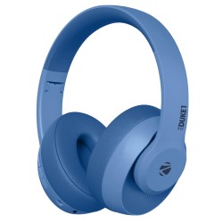 ZEBRONICS Zeb-DUKE1 Wireless Bluetooth 5.0 Over The Ear Headphone with Voice Assistant (Blue)