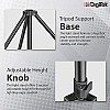 DIGITEK® (DLS-9FT) Lightweight & Portable Aluminum Alloy Light Stand for Ring Light, Reflector, Flash Units, Diffuser, Portrait, Softbox