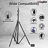 DIGITEK® (DLS-9FT) Lightweight & Portable Aluminum Alloy Light Stand for Ring Light, Reflector, Flash Units, Diffuser, Portrait, Softbox