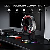 Hunterspider Gaming Headset Headphones for PS4 PS5 Switch Xbox One PC with Microphone 