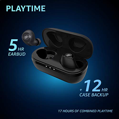 JBL C105TWS by Harman Truly Wireless Bluetooth in Ear Headphone with Mic (Black) JBL C105TWS by Harman Truly Wireless Bluetooth in Ear Headphone with Mic (Black)