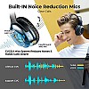 Tribit Over-Ear Wireless Bluetooth Headphones with Mic, Noise Cancellation Headphones QuietPlus72