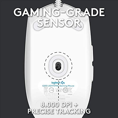 Logitech G102 Light Sync Gaming Wired Mouse with Customizable RGB Lighting, 6 Programmable Buttons Logitech G102 Light Sync Gaming Wired Mouse with Customizable RGB Lighting, 6 Programmable Buttons