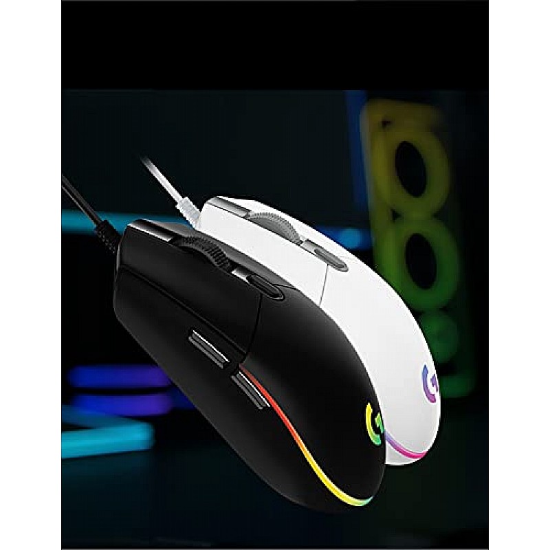 Logitech G102 Light Sync Gaming Wired Mouse with Customizable RGB Lighting, 6 Programmable Buttons