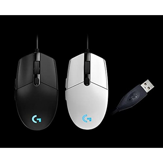 Logitech G102 Light Sync Gaming Wired Mouse with Customizable RGB Lighting, 6 Programmable Buttons