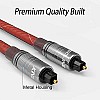 Kinsound Optical Audio Toslink Cable, Dolby Fiber Optic Cable 