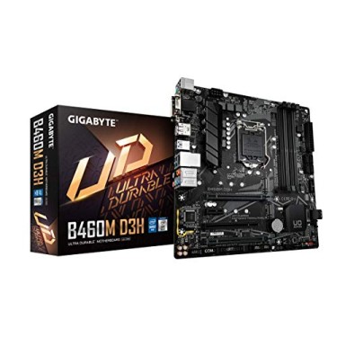 GIGABYTE B460M Gaming HD Motherboard with Gaming LAN, PCIe Gen3 x4 M.2, Anti-Sulfur Resistor, Smart Fan 5 GIGABYTE B460M Gaming HD Motherboard with Gaming LAN, PCIe Gen3 x4 M.2, Anti-Sulfur Resistor, Smart Fan 5