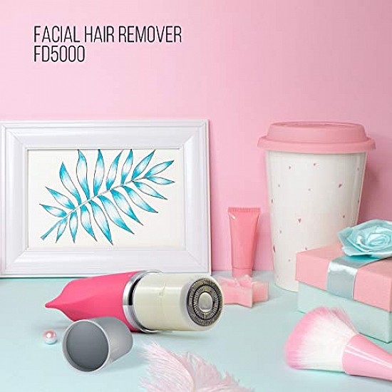 Havells Lady Facial Hair Remover FD5000 Hot Pink Blades for Clean and Smooth Touch for Upper Lips