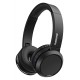 Philips Audio Bluetooth 5.0, Bass Booster, Quick Charging Upto 29H Playtime, 32mm Driver Bluetooth Wireless On Ear Headphones With Mic (Black)