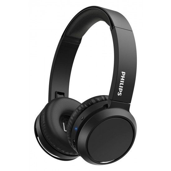 Philips Audio Bluetooth 5.0, Bass Booster, Quick Charging Upto 29H Playtime, 32mm Driver Bluetooth Wireless On Ear Headphones With Mic (Black)