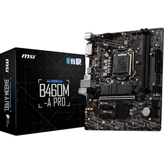 MSI B460M-A PRO Intel mATX Gaming Motherboard with 2 RAM Slots MSI B460M-A PRO Intel mATX Gaming Motherboard with 2 RAM Slots