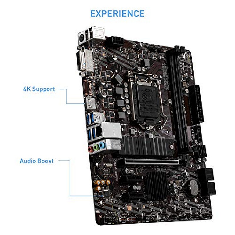 MSI B460M-A PRO Intel mATX Gaming Motherboard with 2 RAM Slots