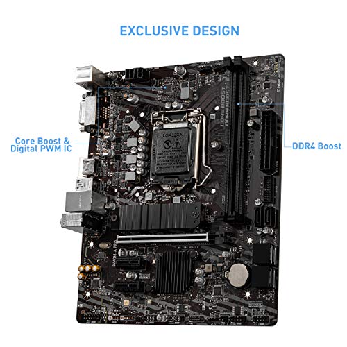 MSI B460M-A PRO Intel mATX Gaming Motherboard with 2 RAM Slots MSI B460M-A PRO Intel mATX Gaming Motherboard with 2 RAM Slots