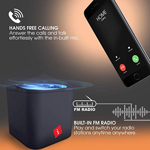 iBall Musi Cube X1 Wireless Ultra-Portable Bluetooth Speakers (Slate Black) iBall Musi Cube X1 Wireless Ultra-Portable Bluetooth Speakers (Slate Black)