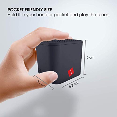 iBall Musi Cube X1 Wireless Ultra-Portable Bluetooth Speakers (Slate Black) iBall Musi Cube X1 Wireless Ultra-Portable Bluetooth Speakers (Slate Black)