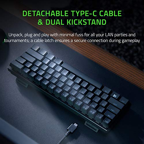 Razer Huntsman Mini 60% Gaming Keyboard Fastest Keyboard Switches Ever Clicky Optical Switches Chroma Rgb Lighting Classic Black, Wired Razer Huntsman Mini 60% Gaming Keyboard Fastest Keyboard Switches Ever Clicky Optical Switches Chroma Rgb Lighting Classic Black, Wired
