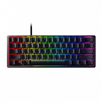 Razer Huntsman Mini 60% Gaming Keyboard Fastest Keyboard Switches Ever Clicky Optical Switches Chroma Rgb Lighting  Classic Black, Wired