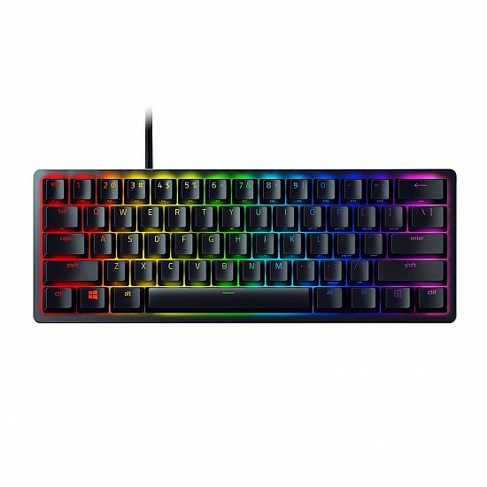 Razer Huntsman Mini 60% Gaming Keyboard Fastest Keyboard Switches Ever Clicky Optical Switches Chroma Rgb Lighting  Classic Black, Wired