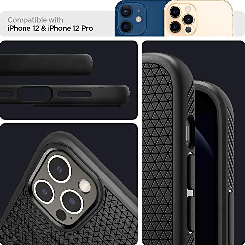 Spigen Liquid Air Back Cover Case for iPhone 12 and iPhone 12 Pro (TPU | Matte Black) Spigen Liquid Air Back Cover Case for iPhone 12 and iPhone 12 Pro (TPU | Matte Black)