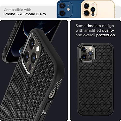 Spigen Liquid Air Back Cover Case for iPhone 12 and iPhone 12 Pro (TPU | Matte Black) Spigen Liquid Air Back Cover Case for iPhone 12 and iPhone 12 Pro (TPU | Matte Black)