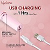 Lifelong Rechargeable Trimmer for Women 4 in 1 Women Trimmer for Women, 60 Minutes Runtime (LLPCW30 White