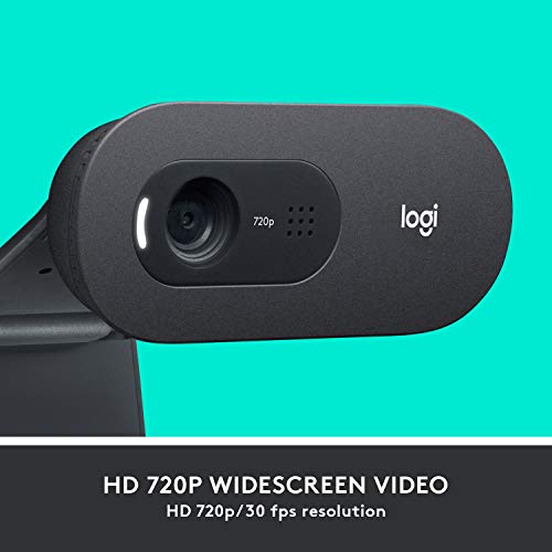Logitech C505 HD Webcam - 720p HD External USB Camera for Desktop or Laptop with Long-Range Microphone Logitech C505 HD Webcam - 720p HD External USB Camera for Desktop or Laptop with Long-Range Microphone