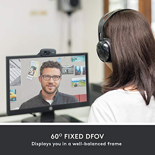 Logitech C505 HD Webcam - 720p HD External USB Camera for Desktop or Laptop with Long-Range Microphone Logitech C505 HD Webcam - 720p HD External USB Camera for Desktop or Laptop with Long-Range Microphone