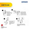 Omron Ultra Compact & Low Noise Compressor Nebulizer For Child & Adult, White