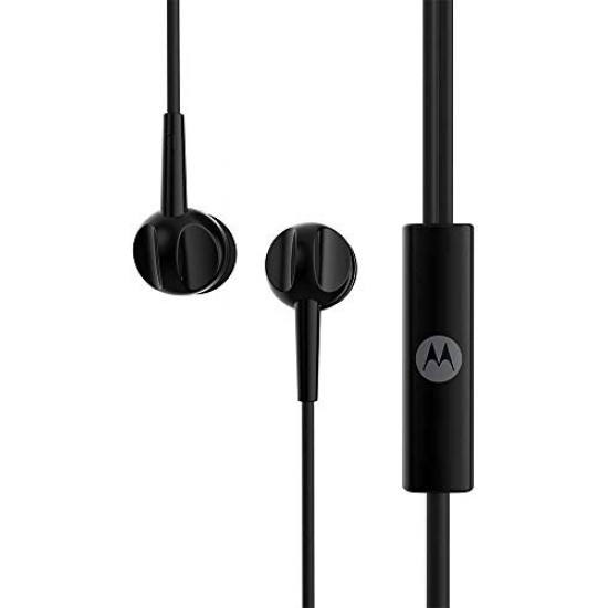 Motorola Pace 105 Wired in Ear Headphone with Mic (Black)