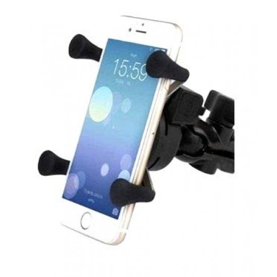 Generic Bike Mobile Charger Universal Bike Cell Phone Spider Bike Multi-Functional Mobile Holder - Black, Plastic